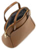 Lia Biassoni Leder-Henketasche "Bozzone" in Hellbraun - (B)28 x (H)17 x (T)11 cm