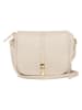 Pia Sassi Leder-Umhängetasche "Monte Avella" in Beige - (B)25 x (H)23 x (T)7 cm