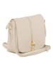 Pia Sassi Leren schoudertas "Monte Avella" beige - (B)25 x (H)23 x (D)7 cm
