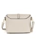 Pia Sassi Skórzana torebka "La Marmora" w kolorze beżowym - 25 x 19 x 8 cm