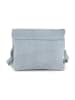 Mia Tomazzi Leder-Umhängetasche "Empoli" in Hellblau - (B)23 x (H)17 x (T)5 cm