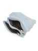 Mia Tomazzi Leder-Umhängetasche "Empoli" in Hellblau - (B)23 x (H)17 x (T)5 cm