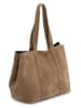 Mia Tomazzi Leder-Shopper "Belisario" in Taupe - (B)48 x (H)25 x (T)15 cm