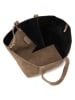 Mia Tomazzi Leder-Shopper "Belisario" in Taupe - (B)48 x (H)25 x (T)15 cm