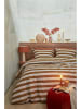 Beddinghouse Bettwäsche-Set "Bold Stripe" in Hellbraun/ Weiß