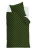 Beddinghouse Komplet pościeli satynowej "Diagonal" w kolorze oliwkowo-zielonym