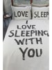 Beddinghouse Beddengoedset "Love Sleep" wit/zwart