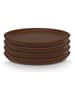 New Edition 4-delige set: broodborden bruin - Ø 17 cm