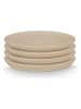 New Edition Talerze (4 szt.) "Flax" w kolorze beżowym na pieczywo - Ø 17 cm