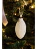 New Edition Christbaumornament in Weiß - (H)14 x Ø 6,5 cm