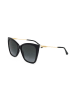 Jimmy Choo Damen-Sonnenbrille in Schwarz/ Gold