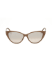 Jimmy Choo Damen-Sonnenbrille in Hellbraun/ Grau