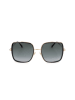 Jimmy Choo Damen-Sonnenbrille in Gold/ Schwarz