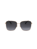 Jimmy Choo Damen-Sonnenbrille in Gold/ Schwarz