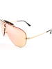Ray Ban Damen-Sonnenbrille in Gold/ Rosa-Gelb