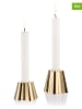 iittala 2-delige set: kaarshouder "Aalto" goudkleurig