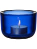 iittala Świecznik "Valkea" w kolorze niebieskim - Ø 8,5 cm