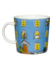Moomin Kubek "Moomin House" w kolorze niebiesko-żółtym - 300 ml
