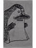 Moomin Ręcznik "The Groke" w kolorze szaro-czarnym dla gości - 50 x 30 cm