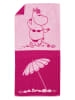 Moomin Ręcznik prysznicowy w kolorze jasnoróżowo-różowym - 140 x 70 cm