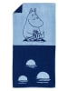 Moomin Ręcznik prysznicowy "Moomintroll" w kolorze niebieskim - 140 x 70 cm