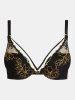 Chantelle Push-up-BH in Schwarz/ Senf