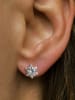 Les Favorites Silber-Ohrstecker mit Edelsteinen