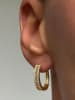 Les Favorites Pozłacane kolczyki-kreole z cyrkoniami