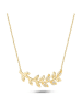 Les Favorites Vergulde ketting met edelstenen - (L)45 cm