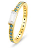 Les Favorites Vergold. Ring mit Edelsteinen