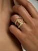 Les Favorites Vergold. Ring mit Edelsteinen