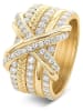 Les Favorites Vergulde ring met edelstenen