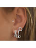 Les Favorites Silber-Ohrstecker mit Edelsteinen