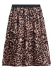 Danamade Plisseerock "Dsona" in Beige/ Schwarz