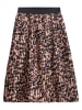 Danamade Plisseerock "Dsona" in Beige/ Schwarz