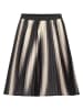 Danamade Plisseerock "Dpolly" in Schwarz/ Beige