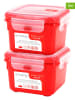 Joybos 2-delige set: vershouddozen rood - 1,1 l
