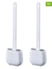 Joybos 2er-Set: WC-Garnituren in Weiß - (B)11 x (H)36 x (T)3,5 cm
