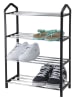 Joybos Schuhregal in Schwarz/ Silber - (B)41,5 x (H)58,5 x (T)18,5 cm