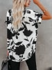 Milan Kiss Bluse in Weiß/ Schwarz