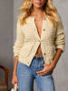 Milan Kiss Cardigan in Beige