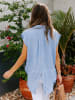 Milan Kiss Jeansbluse in Hellblau