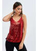 Milan Kiss Top in Rot/ Schwarz