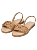 Geox Skórzane sandały "Naileen" w kolorze jasnobrązowym
