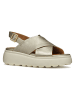 Geox Leder-Keilsandaletten "Spherica EC4" in Gold
