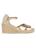 Geox Leder-Sandaletten "Gelsa" in Gold