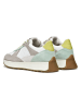 Geox Leder-Sneakers "Amabel" in Weiß/ Grün