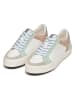 Geox Leren sneakers "Emmeleny" wit/groen/zilverkleurig