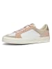 Geox Leren sneakers "Emmeleny" wit/lichtroze/goudkleurig