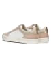Geox Skórzane sneakersy "Emmeleny" w kolorze złoto-biało-jasnoróżowym